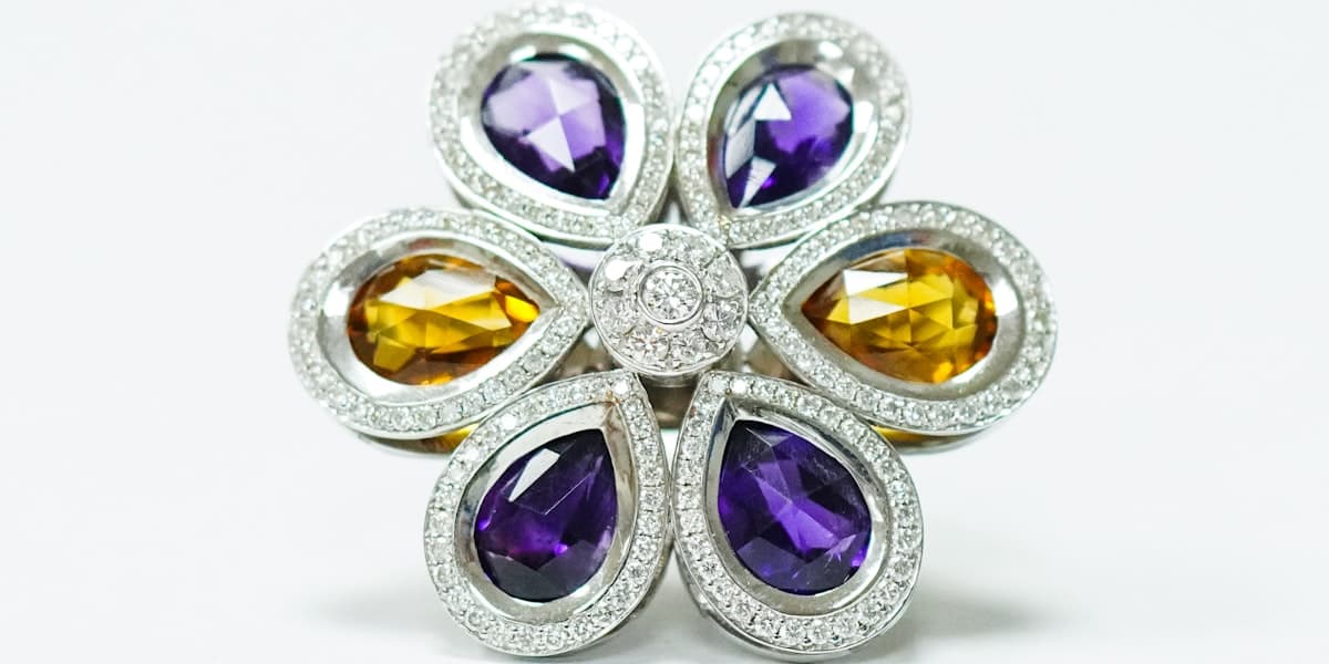 Citrine crystal close-up