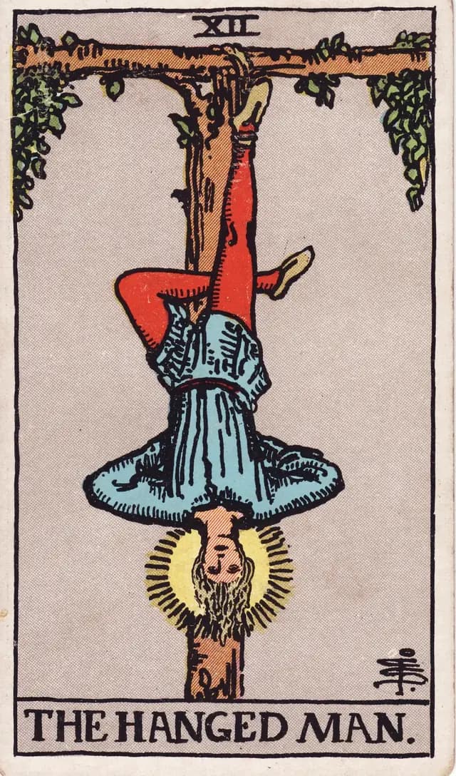 The Hanged Man in the Rider-Waite-Smith deck, upright