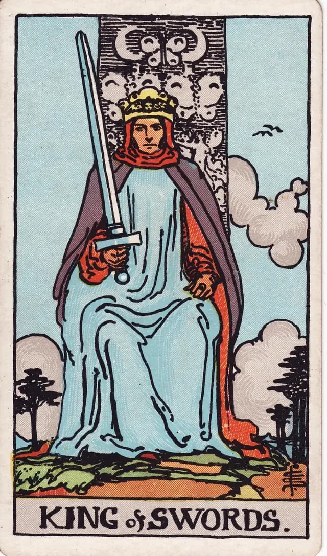 King of Swords in the Rider-Waite-Smith deck, upright