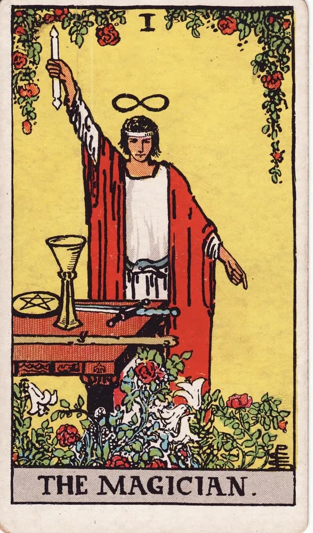 The Magician in the Rider-Waite-Smith deck, upright