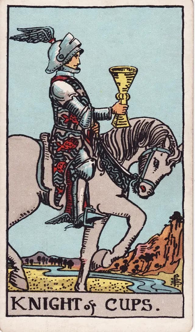 Knight of Cups in the Rider-Waite-Smith deck, upright
