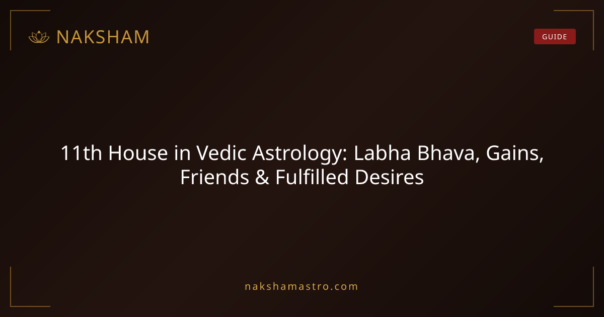 11th House in Vedic Astrology: Labha Bhava, Gains, Friends & Fulfilled ...