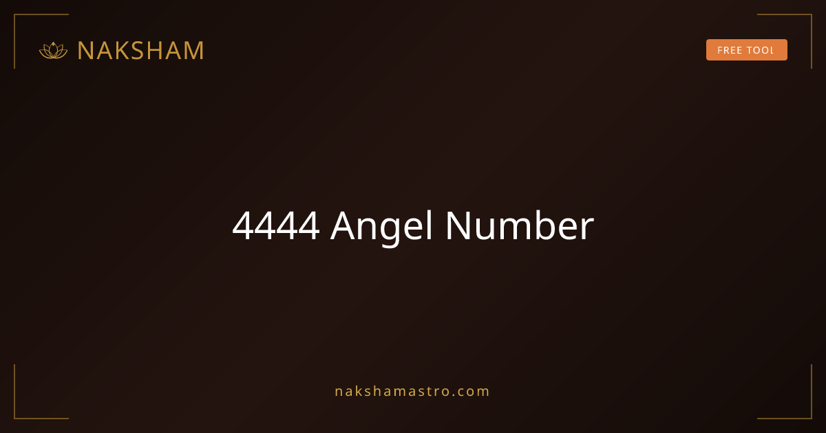 4444 Angel Number Meaning: Love, Money & Career | Naksham