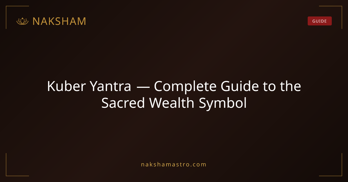 Kuber Yantra — Complete Guide to the Sacred Wealth Symbol | Naksham